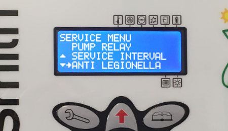 Display legionella program