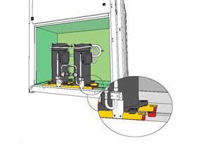 Geluidsarm dankzij floating frame constructie